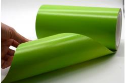China 1Mil High Temperature Adhesive Label Material Matte Green Permanent Adhesive Polyimide With Glassine supplier