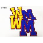 Chenille Alphabet Sewn Patches  ,  Custom Chenille Patches No Minimum