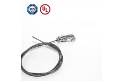 China Brass Cable Gripper With Self Lock Spring Hook Adjustable Wire Gripper supplier
