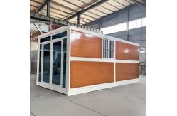 China Modular Fold up House Sandwich Panel Fireproof Foldable Expanding Cabin supplier