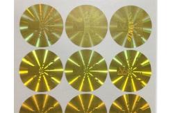 China Laser Holographic Circle Stickers For 10ml Vial Box Sealing supplier