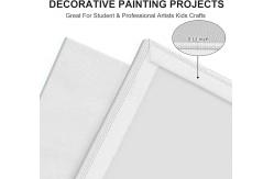 China Mini Pure Cotton Stretched Painting Canvas Panel Art Canvas Board DIY Painting Tools supplier
