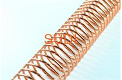 China Metallic Rose Gold1- 1/4  Metal Binding Spines For Notebook supplier