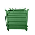 Customized Self Dumping Steel Hopper Waste Bin For Garbage Disposal And Fork Lift for sale