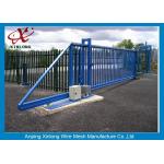 Dark Green Decorative Automatic Sliding Gates OEM / ODM Available for sale