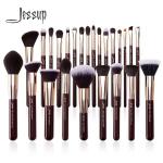 Natural Hair 5.6'' 6.9'' Pro Makeup Brushes Set Zinfandel Grape Color for sale