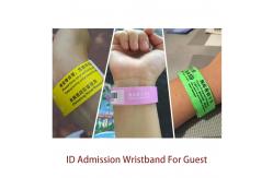 China Custom Tyvek Event Wristbands Barcode Number Waterproof Party Identification Admission Paper Bracelet supplier