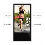 43 Inch Floor Standing LCD Advertising Display LED Touch Screen For Indoor Advertising for sale