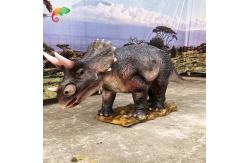 China Waterproof Animatronic Triceratops Life Size Animatronic Dinosaur For Amusement Park supplier