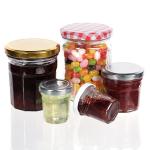 Small Airtight Mason Stackable Honey Jam Spice Storage Glass Jars
