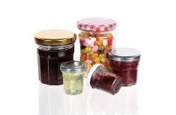 China Small Airtight Mason Stackable Honey Jam Spice Storage Glass Jars supplier