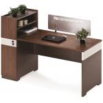 1.5 / 1.7M Wooden Office Computer Table E1 Grade MFC With Cabinet for sale