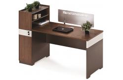 China 1.5 / 1.7M Wooden Office Computer Table E1 Grade MFC With Cabinet supplier