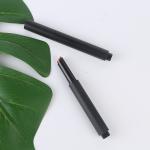 Compressible Round matte black lip balm lipstick tubes container for makeup tubes