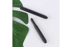 China Compressible Round matte black lip balm lipstick tubes container for makeup tubes supplier