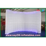 Small Photo Booth 210D Oxford Lighting Inflatable Wall Photo Booth Wedding With Led Strip , 1 - 3 Years Warranty for sale