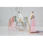 10x7.28x5 Luminous Clear Acrylic Desk Organizer