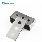 Three Hole Film Cutting Blade Double Bevels Industrial Razor Blade for sale