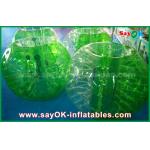 Inflatable Sport Game Green TPU Material Inflatable Sports Games Human Bubble Football Soccer Ball for sale