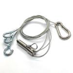 Steel Wire Rope Adjustable Plant Pot Hanging Kit With Hook For Safety for sale