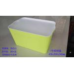 Yellow Plastic Storage Containers With Lids / Large Plastic Storage Bins for sale