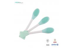 China Waterproof Double Sided Silicone Lip Brush Silicone Exfoliating Tools Makeup Tools supplier