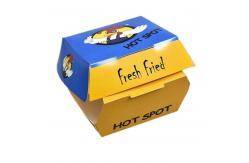 China Eco-friendly custom printing size disposable fast food packaging hamburger box supplier