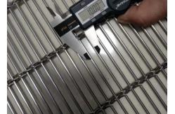 China 8mm Tec Sieve Architectural Woven Metal Mesh Multi Barrette Weave / Cable Mesh System supplier