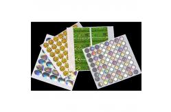China Unique Shaped Qr Code Hologram Stickers Adhesive Holographic Sticker Labels supplier