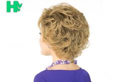 China OEM High Resistant Fiber Synthetic Curly Hair Wig supplier