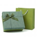 Green Lid And Base Box Rigid Cardboard Carton Box Gift Packaging Paper Boxes for sale