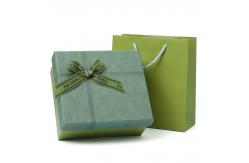 China Green Lid And Base Box Rigid Cardboard Carton Box Gift Packaging Paper Boxes supplier