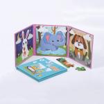 Portable Magnetic Childrens Jigsaw Puzzles Foldable Book