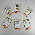 Plastic Tag Double Sided Printing PVC Waterproof Durable Tag For Industrial for sale