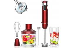 China 12-speed turbo mode splashproof stick hand blender with 304 stainless steel blade supplier
