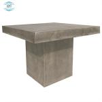 High durable grc cement concrete table with steel wood leg concrete table sets furniture for sale