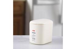 China 1.6L Rectangle Desktop Plastic Dustbin With Clamshell Lid supplier