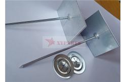 China 63.5mm Galvanized Steel Self Stick Insulation Pins To Install Foam Insulation Panels supplier