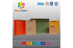 China Unique Design White / Red Custom Printed Paper Bags With Handle supplier