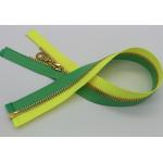 Open End Coats All Purpose Zipper 5# / 8# , Yellow Green Tape Coats Invisible Zipper for sale