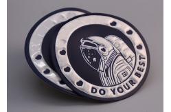 China Garment TPU Printed Label With Reflective Silver Logo And Foam supplier