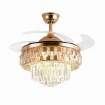 72w Modern 220v Ceiling Fan Chandelier Light Hotel Family Restaurant Use for sale