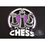 2D / 3D Design Glow In The Dark Chess Medals Participation Medals Spray Black Plating for sale