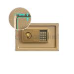 China 2 Keys 8.5L Steel Electronic Safe Box For Home Lock With Full Digit Keypad manufacturer