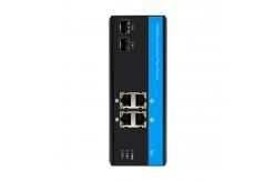China Durable Gigabit Ethernet Switch Poe Powered 4 RJ45 Ports Redundant Power Inputs supplier