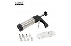China ABS SS Steel Biscuit Press Machine Sliver LFGB Hand Operated Home Use supplier