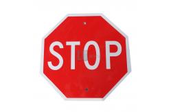 China Printing STOP Sign Sticker With High Reflection Reflective Tape supplier