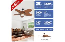 China Fancy Lighting and Traditional Style LED Ceiling Fan with Remote Modern Design 35W supplier
