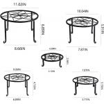 Black Metal Plant Stand for Flower Pot Heavy Duty Potted Holder for Indoor and Outdoor for sale