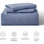 3 Piece King Size Bedspreads Soft  Summer Quilt Microfiber 100% Polyester